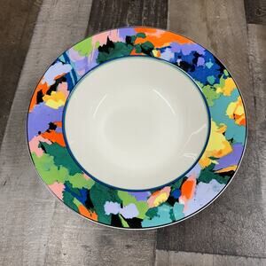 Christopher Stuart Optima Van Gogh 11” Veg. Serving Bowl Multicolor Abstract